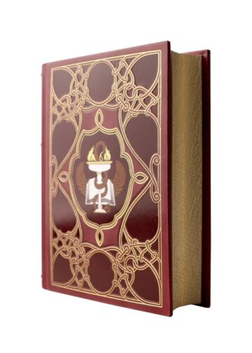 Врачи. Всемирная история медицины в лицах. Книга в коллекционном кожаном переплете ручной работы с окрашенным и золоченым обрезом и многоцветным тиснением