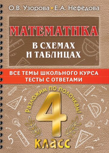 Математика в схемах и таблицах. Все темы школьного курса 4 класса с тестами.