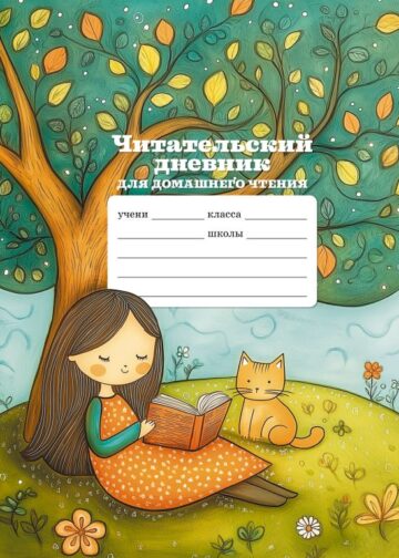 Читательский дневник школьника для домашнего чтения