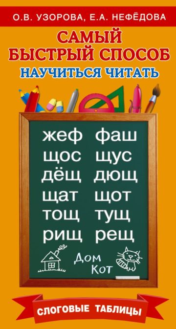 Самый быстрый способ научиться читать. Слоговые таблицы